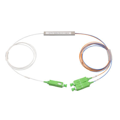 Connecteur optique en acier de Sc du diviseur 1x2 1650nm de fibre de Gpon de tube
