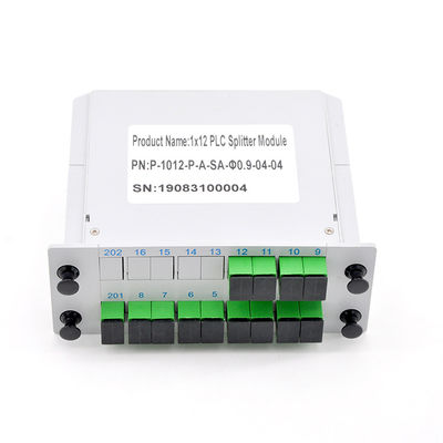 PLC C112SA de la corde 1x12 de diviseur de câble à fibres optiques de l'équipement 1650nm de FTTH