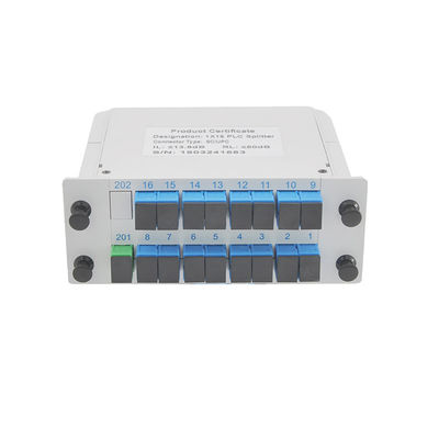 Perte par insertion optique du diviseur RPA de PLC de fibre du diviseur 1x16 de cassette basse