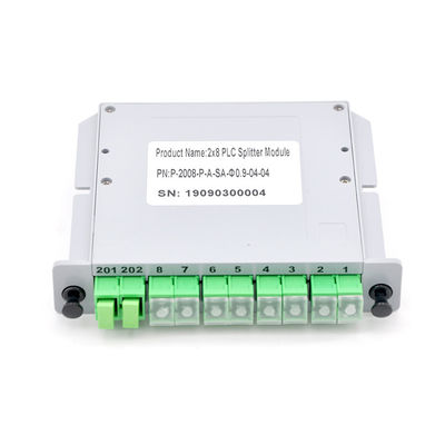 Insertion optique de carte de cassette de boîte de PLC LGX de diviseur de fibre multimode de l'ABS 2x8