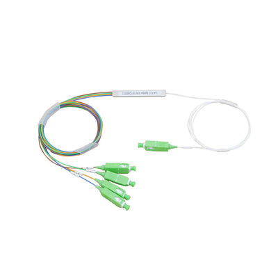 mise en réseau passive optique du connecteur 1.5m FTTH de Gpon RPA de diviseur de PLC de la fibre 1x4