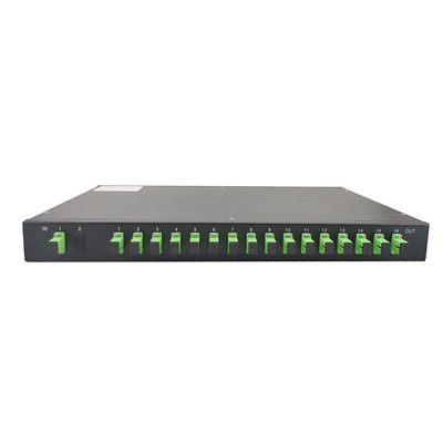 diviseur optique de PLC de fibre de bâti de support de 1x16 1U pour la télécommunication