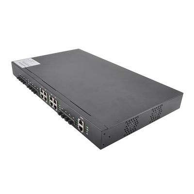 équipement optique gauche de fibre de 60W EPON 10g GPON OLT 8 PON