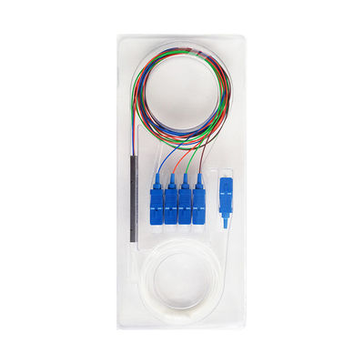 4 puissance optique 1550nm G657A1 tubulaire en acier de diviseur de fibre de la manière 1x4