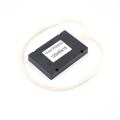 Plastique noir optique de module de cassette du diviseur 3.0mm de PLC de fibre du mode A132 unitaire