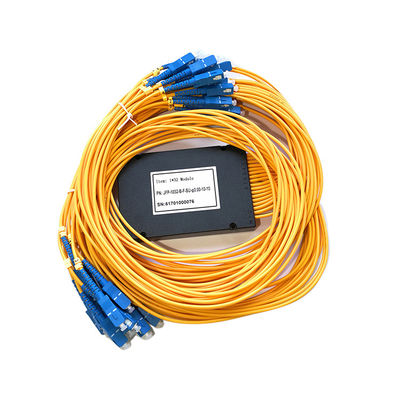 Plastique noir optique de module de cassette du diviseur 3.0mm de PLC de fibre du mode A132 unitaire