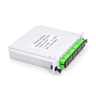 Diviseur optique modulaire 1x8 de PLC de fibre insérant le bas PDL Divisor De Fibra