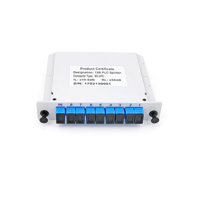 PDL de connecteur optique du diviseur UPC de Gpon 1x8 de carte de cassette bas