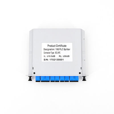 PDL de connecteur optique du diviseur UPC de Gpon 1x8 de carte de cassette bas