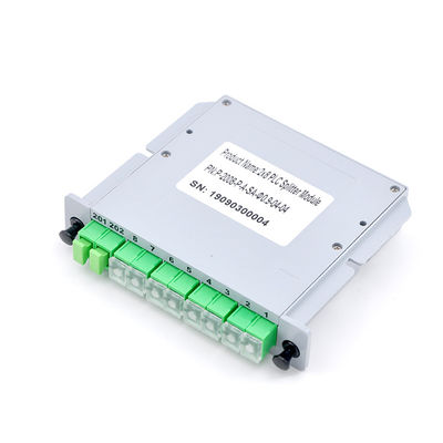 Insertion optique de carte de cassette de boîte de PLC LGX de diviseur de fibre multimode de l'ABS 2x8