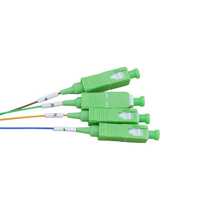 mise en réseau passive optique du connecteur 1.5m FTTH de Gpon RPA de diviseur de PLC de la fibre 1x4
