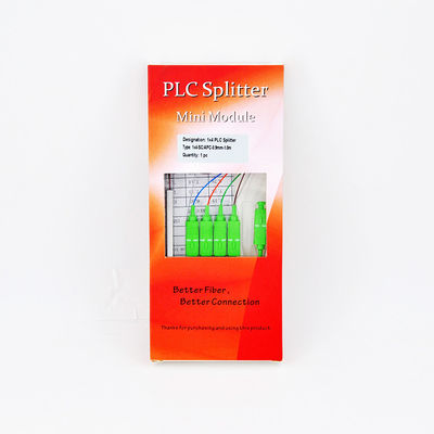 mise en réseau passive optique du connecteur 1.5m FTTH de Gpon RPA de diviseur de PLC de la fibre 1x4