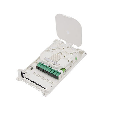 Coffret d'extrémité optique gauche de fibre de Ftth 8 d'ABS de Fttx IP66 2 dans 8 hors de deux couches