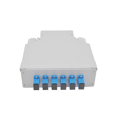 Noyau duplex en aluminium de Ftth 45,3 millimètre 6 de coffret d'extrémité de rail de vacarme de Sc