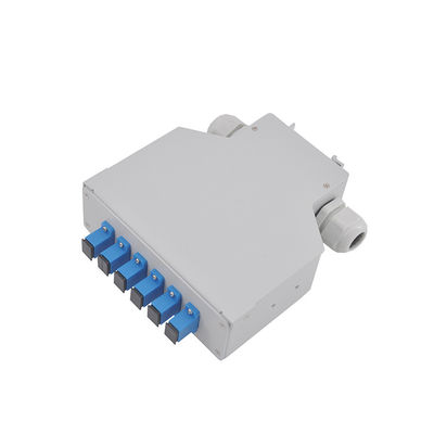 Noyau duplex en aluminium de Ftth 45,3 millimètre 6 de coffret d'extrémité de rail de vacarme de Sc