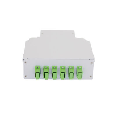 Noyau duplex en aluminium de Ftth 45,3 millimètre 6 de coffret d'extrémité de rail de vacarme de Sc