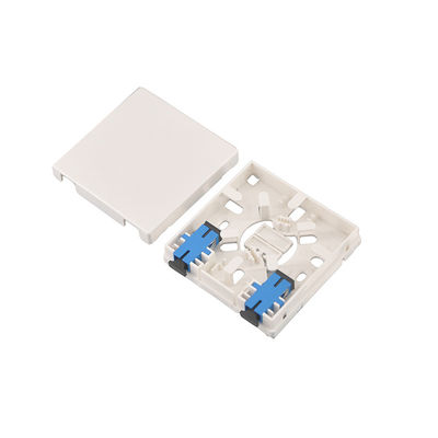 prise murale optique de plaque avant du coffret d'extrémité de fibre de ports de 18mm Ftth 2 86