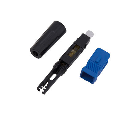 bleu rapide optique de connecteur de Sc 5507 LC du cable connecteur 0.25db installable sur place