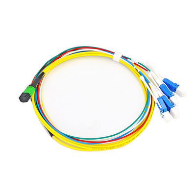 La correction de la sortance MPO attachent la correction optique de fibre de FTTB attachent le connecteur de fibre de noyaux de LC 24