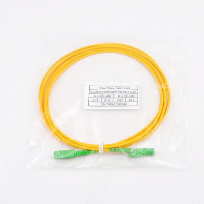 La correction optique de la fibre E2000 attachent le mode unitaire recto de corde de correction de Sc LC de 3m UPC