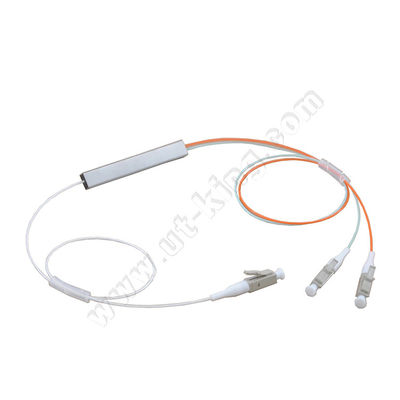 Diviseur en acier de PLC de tube de fibre compacte de FTTH OM3 1x2