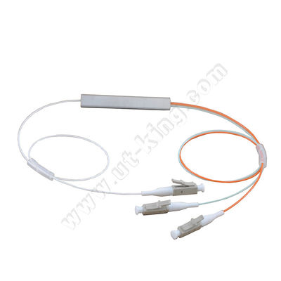 Diviseur en acier de PLC de tube de fibre compacte de FTTH OM3 1x2