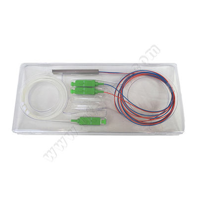 Mini diviseur de PLC de la fibre 1x2 de FTTH avec le connecteur de SC/APC
